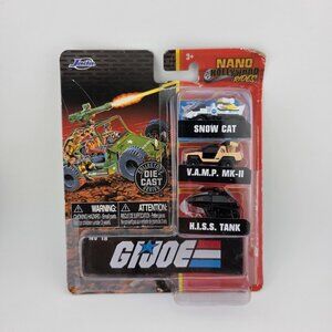 2021 Jada Toys G.I. Joe Nano Hollywood Rides Die-Cast Model Cars Set of 3 NEW